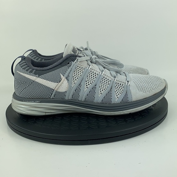 Nike Flyknit Lunar 2 Gray/White Running Shoes 620658-011 Women's Size 8.5 - Picture 5 of 13